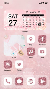 اسکرین شات برنامه Wow Rose Glitter Icon Pack 1