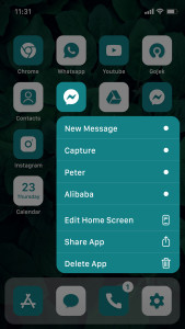 اسکرین شات 6 برنامه Wow Teal White - Icon Pack