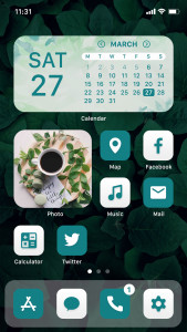 اسکرین شات 1 برنامه Wow Teal White - Icon Pack