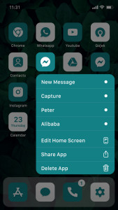 اسکرین شات برنامه Wow Teal White - Icon Pack 6