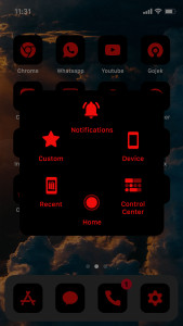 اسکرین شات 7 برنامه Wow Red Black Theme, Icon Pack