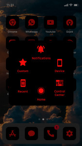 اسکرین شات برنامه Wow Red Black Theme, Icon Pack 7