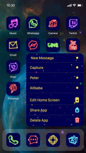 اسکرین شات برنامه Wow Zodiac Theme - Icon Pack 5