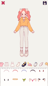 اسکرین شات 4 بازی Pencil Girl : Dress Up Game