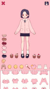 اسکرین شات 3 بازی Pencil Girl : Dress Up Game