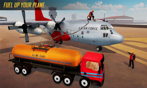 اسکرین شات بازی Airplane Oil Tanker Truck Transporter Game 2