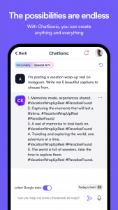 اسکرین شات برنامه Chatsonic - AI Chatbot 7