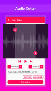 اسکرین شات برنامه Video to mp3, Cutter, Merge 3