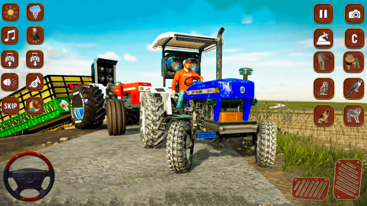 اسکرین شات 2 بازی Indian Tractor Game US Farming