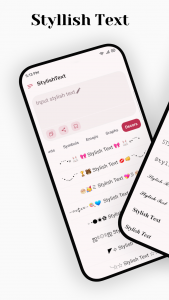 اسکرین شات 2 برنامه Stylish Text - Letter Fonts