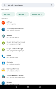 اسکرین شات 3 برنامه Apk Info