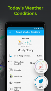 اسکرین شات 3 برنامه Weather data & microclimate :