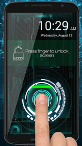 اسکرین شات برنامه Fingerprint Lock Screen Prank 1