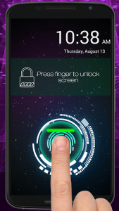 اسکرین شات برنامه Fingerprint Lock Screen Prank 4