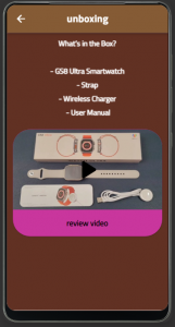 اسکرین شات برنامه gs8 ultra smart watch guide 4