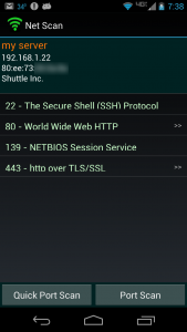 اسکرین شات 2 برنامه Net Scan