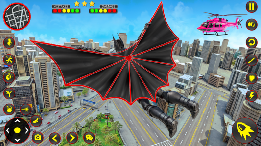 اسکرین شات بازی Flying Bat Hero Man Superhero 3