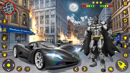 اسکرین شات 8 بازی Flying Superhero Bat Hero Man