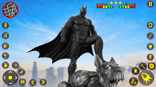 اسکرین شات بازی Flying Bat Hero Man Superhero 1