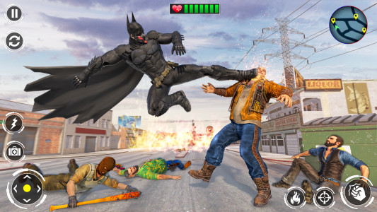 اسکرین شات 7 بازی Flying Superhero Bat Hero Man