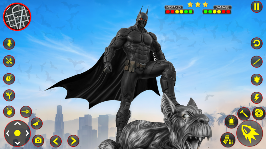اسکرین شات 1 بازی Flying Superhero Bat Hero Man