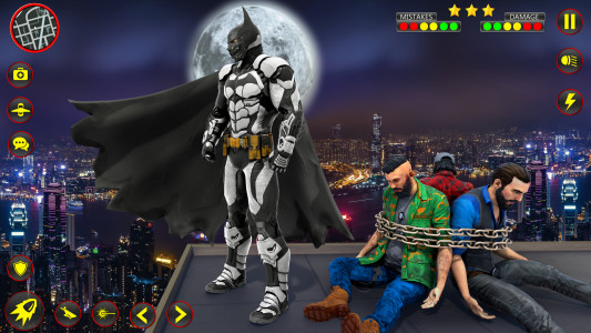 اسکرین شات بازی Flying Bat Hero Man Superhero 6