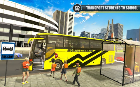 اسکرین شات برنامه City School Bus Driving Simulator :Coach Bus Games 3