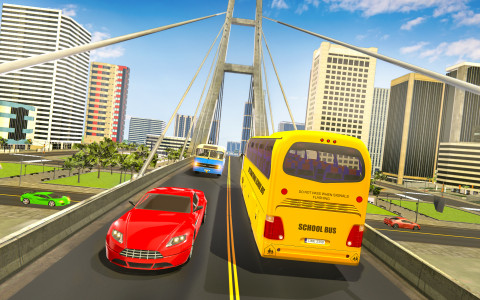 اسکرین شات 6 برنامه City School Bus Driving Games