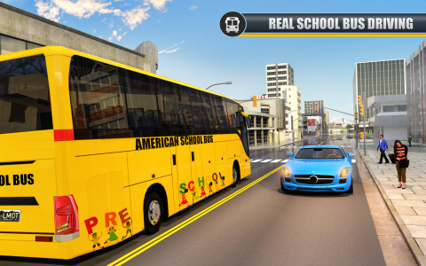 اسکرین شات 5 برنامه City School Bus Driving Games