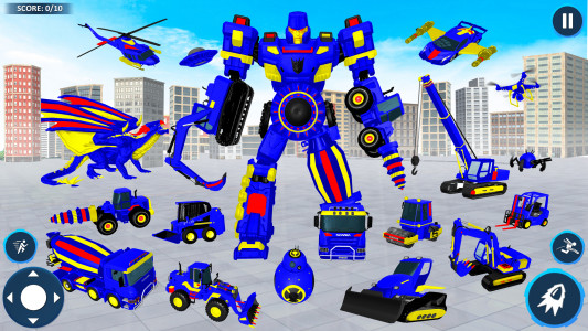 اسکرین شات 6 برنامه Mech Robot Transforming Games