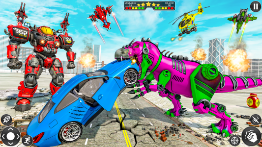 اسکرین شات بازی Dino Robot Car: Robot Games 4