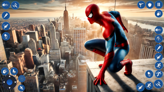 اسکرین شات 7 برنامه Spider Rope Hero: City Battle