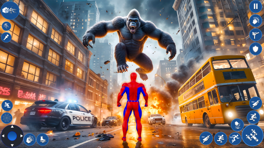اسکرین شات 4 برنامه Spider Rope Hero: City Battle