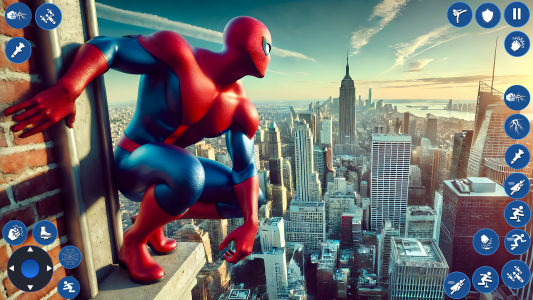 اسکرین شات 6 برنامه Spider Rope Hero: City Battle