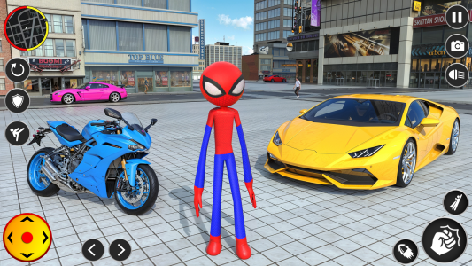اسکرین شات بازی Spider Stickman Game Rope Hero 3