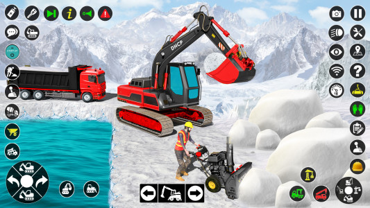 اسکرین شات بازی Grand Snow Excavator Simulator 5