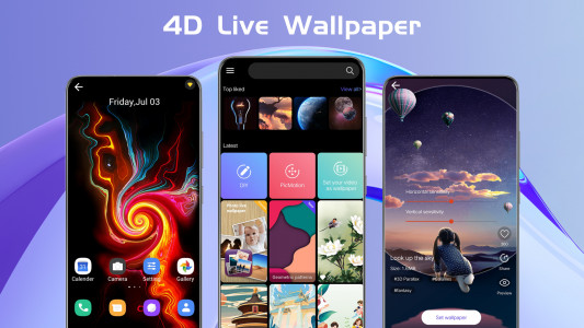 اسکرین شات برنامه X Live Wallpaper - HD 3D/4D 1