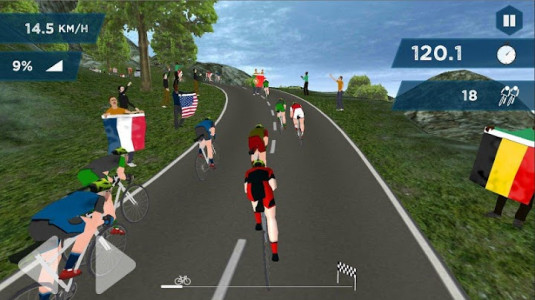 اسکرین شات بازی Live Cycling Race 1