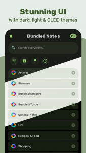 اسکرین شات 2 برنامه Bundled Notes - List, Organize