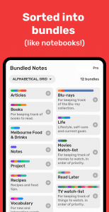 اسکرین شات برنامه Bundled Notes - Lists, To-do 2