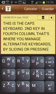 اسکرین شات برنامه TipType Keyboard Lite 5