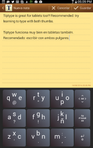 اسکرین شات برنامه TipType Keyboard Lite 7