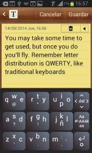 اسکرین شات برنامه TipType Keyboard Lite 3
