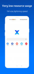 اسکرین شات برنامه XBrowser - Mini & Super fast 1