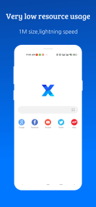 اسکرین شات 1 برنامه XBrowser - Mini & Super fast