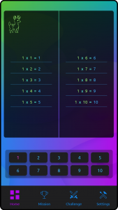 اسکرین شات بازی Multiplication Colorful Table 5