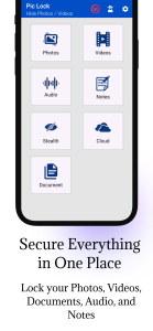 اسکرین شات 2 برنامه Pic Lock- Hide Photos & Videos