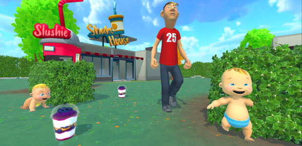 اسکرین شات 3 بازی Rainbow Prank: Hide Daddy