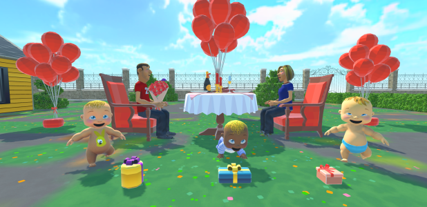 اسکرین شات 5 بازی Rainbow Prank: Hide Daddy