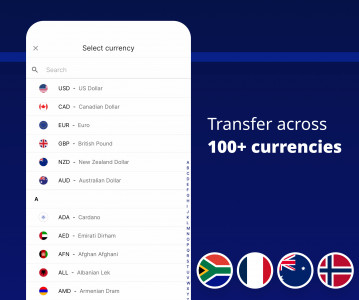 اسکرین شات برنامه Xe Money Transfer & Converter 4